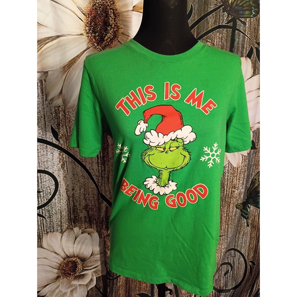 Dr. Seuss The Grinch "This Is Me Being Good" graphic t-shirt Youth Sale 💲